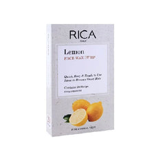 Rica Brazilian Face Wax Strip Lemon 20 Strips