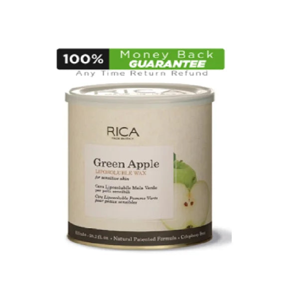 Rica Green Apple Liposoluble Wax For Sensitive Skin 800ML