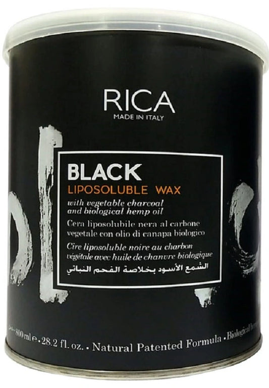 Rica Black Liposoluble Wax 800 ML