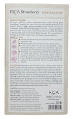 Rica Brazilian Face Wax Strip Strawberry 20 Strip