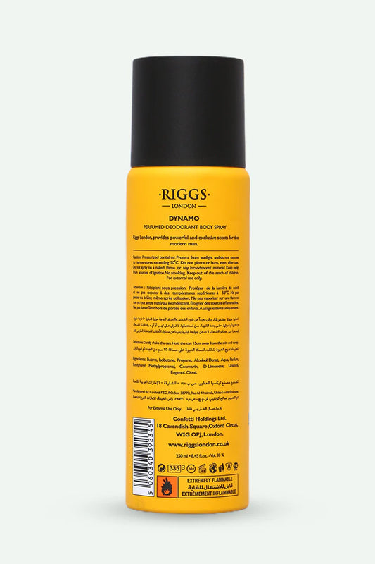 Riggs LONDON Men Deodorant Body Spray – Dynamo