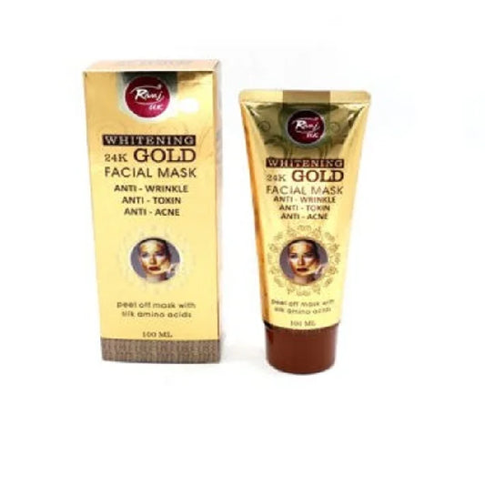 Rivaj 24k Gold Whitening Facial Mask And Peel Off Mask 100ml