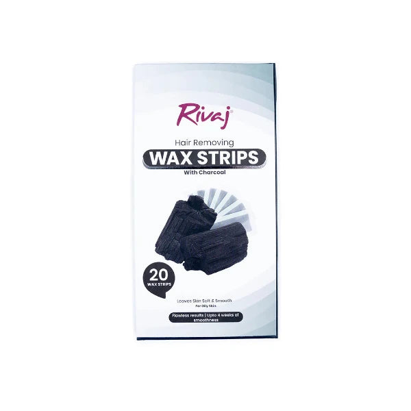 Rivaj Charcoal Hair Removing Body Wax Strips 20PC