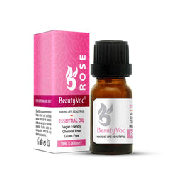 BeautyVoc Rose Oil 10 ml - Undiluted | For Skin, Hair & Aromatherapy