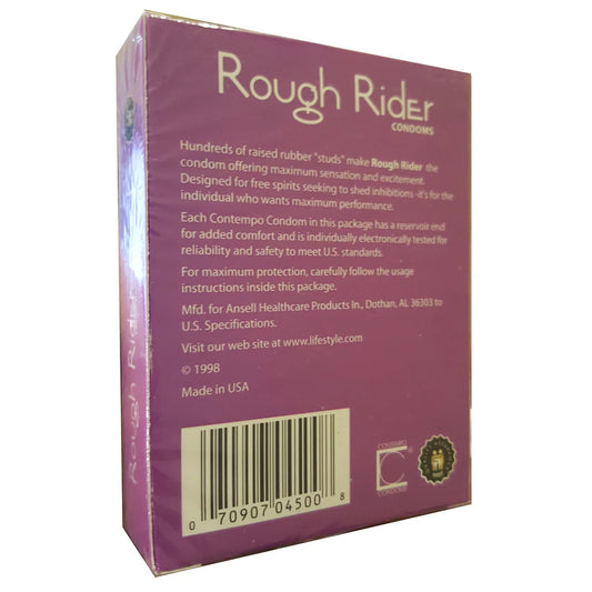 Rough Rider Condom Purple 12 Pieces