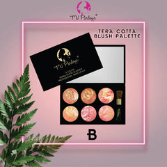 Tv Parlour SIXER TERA-COTTA BLUSH PALETTE (BLACK)