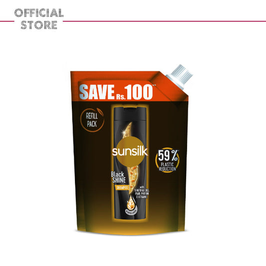 Sunsilk Stunning Black Shine Shampoo 360ml REFIL PACK
