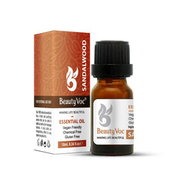 BeautyVoc Sandalwood Oil 10 ml - Mood Booster | Sress Relief Natural Scent | Best for Dry Skin
