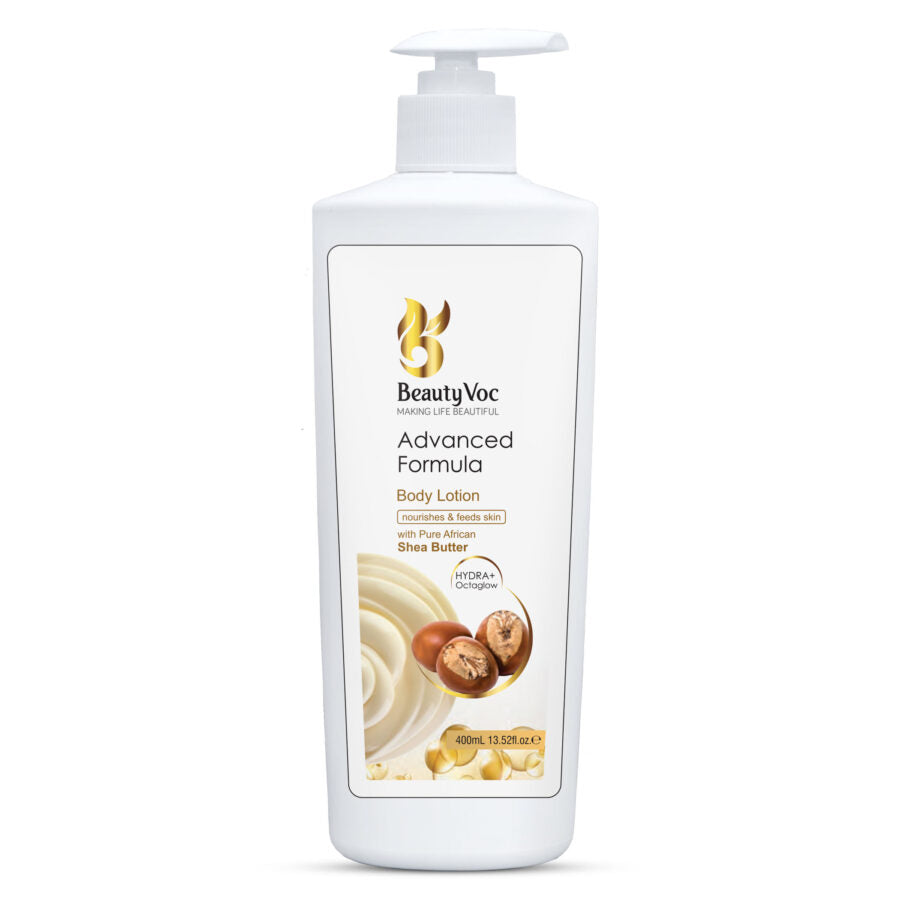 BeautyVoc Shea Butter Lotion 400 ml | For face & Body | Best for skin hydration
