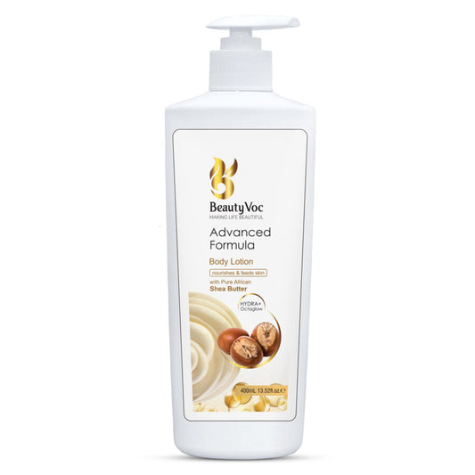 BeautyVoc Shea Butter Lotion 400 ml | For face & Body | Best for skin hydration