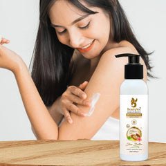 BeautyVoc Shea Butter Face and Body Lotion 150 ml | Best for Dry Skin| Deep Moisturizing | Non-Greasy | Perfect for Daily Use