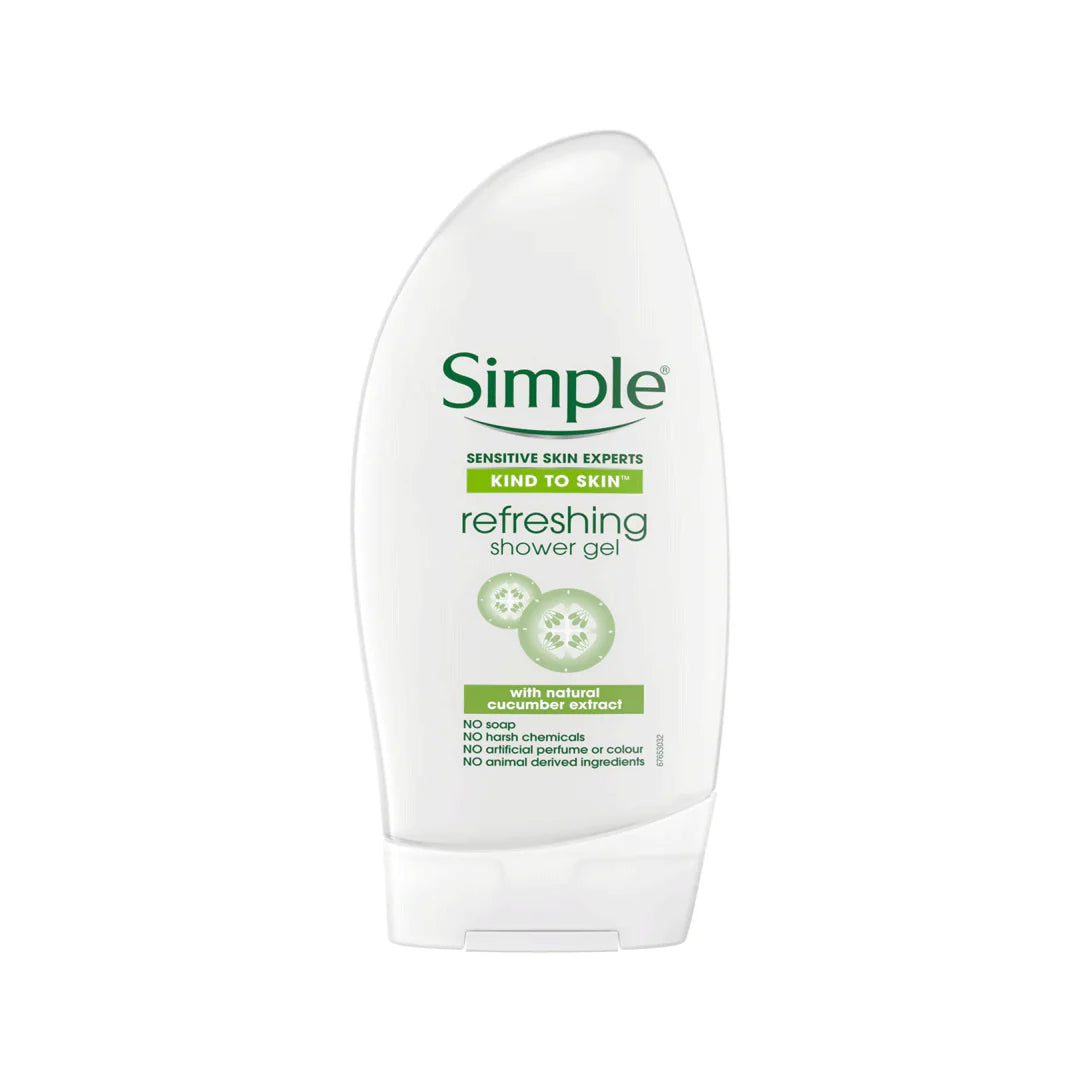 Simple Refreshing Shower Gel For Sensitive 250ml