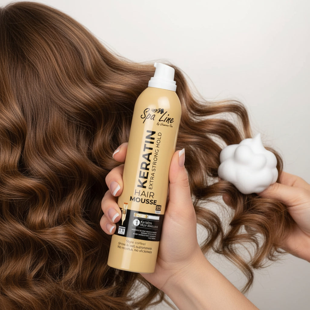Spa Line Keratin Hair Mousse Extra Strong Hold