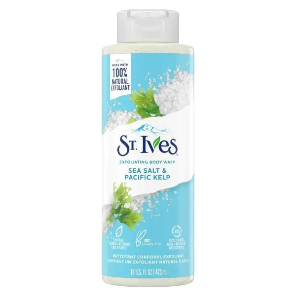 St. Ives Exfoliating Body Wash Sea Salt Pacific Kelp 473 ml