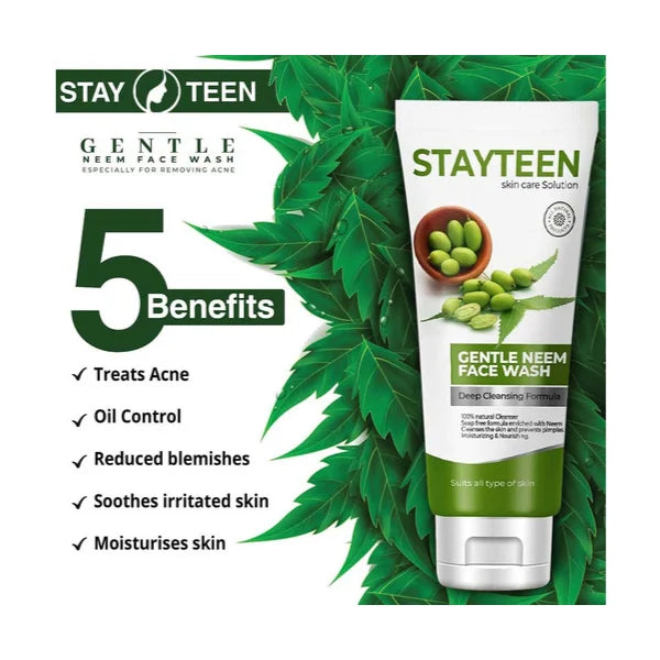 Stay Teen Gentle Neem Face Wash Deep Cleansing Formula 175 ML