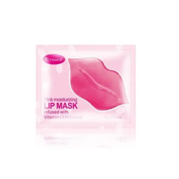 TECHAMOR Pink Lip Mask Gel Crystal Collagen Moisture Essence