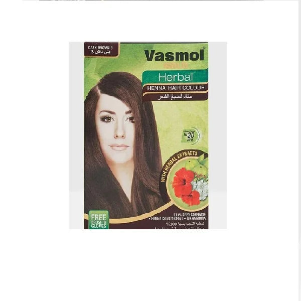 Vasmol Gold Herbal brown henna 5 sachet each box