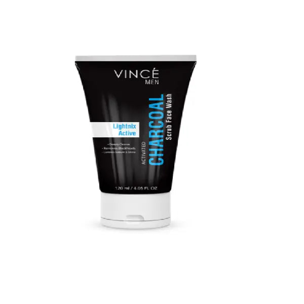 Vince Men Activated Charcoal Scrub Face Wash 120 ML