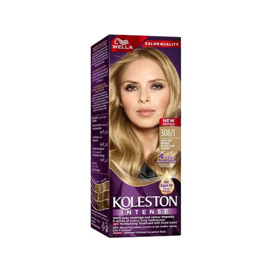 Wella Koleston Semi Kits Hair Color Cream 110ml - 308/1 Light Ash Blonde
