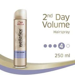 Wella Wellaflex 2nd Day Volume Hair Spray Extra Strong Hold -250ml