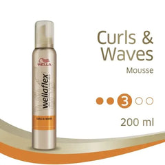 Wella Wellaflex Curls & Waves Strong Hold Mousse Hold 200ml