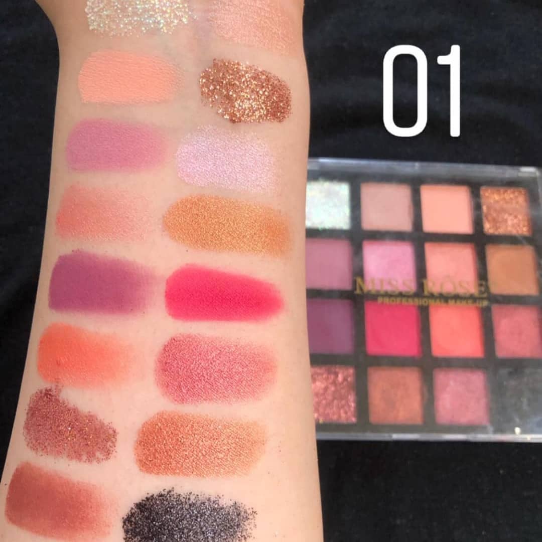 Miss Rose 16 Color Eye Palette - Setting A