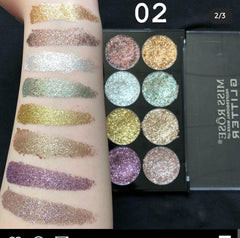 Miss Rose 8 Color Glitter Palette