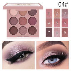 Miss Rose 9 Color Eyeshadow Palette