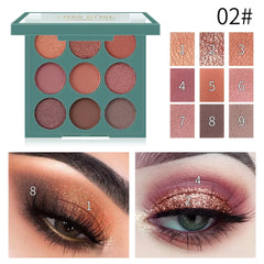 Miss Rose 9 Color Eyeshadow Palette