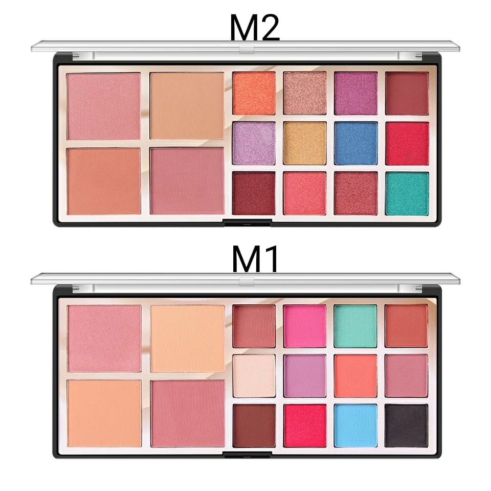 Miss Rose 16 Color 3 in 1 Eye Shadow,  Blush &  Powder Palette