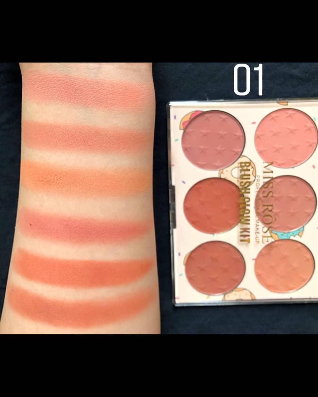 Miss Rose 6 Color Blush Palette