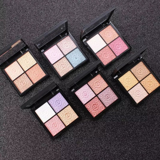 Miss Rose Eyeshadow and Highlighter Palette - 4 Color Sq.