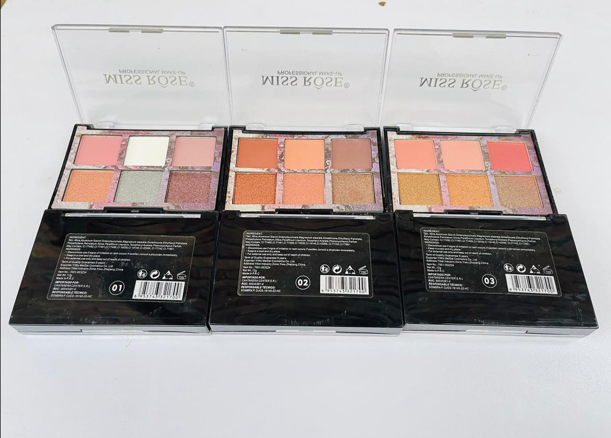 Miss Rose 6 in 1 Eye Shadow Pallete