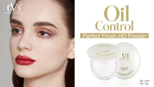 CVB OIL CONTROL MATTE SPF 20 WHITENING POWDER ABSORBS OIL & FIT ALL Compact  (WHITE, 12 g)