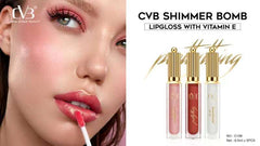 CVB SHIMMER BOMB LIPGLOSS WITH VITAMIN E SUPER SOFT PIGMENT C-158