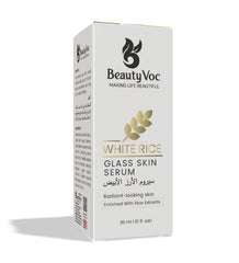 BeautyVoc White Rice Serum 30 ml - Korean glass skin | Skin Brightening serum | Hydrating face serum | Best for Dry Skin