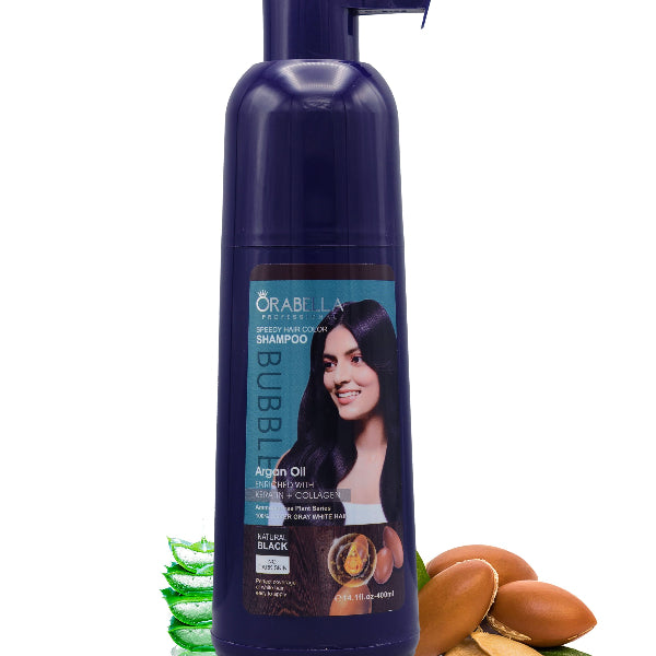 Yardlie Orabella Professional Speedy Hair Color Shampoo Natural Black 400ml.