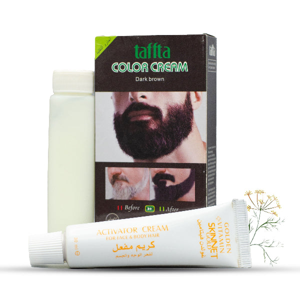 Yardlie Taffta Fast Beard & Mustache Color Cream For Face & Body Hairs 30ml.