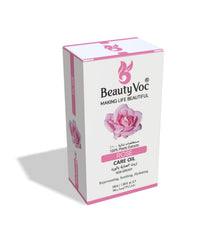 BeautyVoc Rose Treatment Oil 50 ml Pure 100% | Non-Greasy | Cold-Pressed Therapeutic Oil for Skin Repair, Hair Nourishment & Emotional Balance