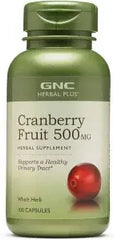 GNC Cranberry 500mg herbal supplement 90 capsules