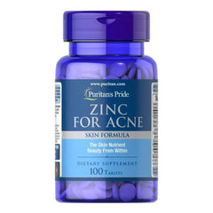Puritan's Pride Zinc for Acne ( Skin Formula ) - 100 Tablets