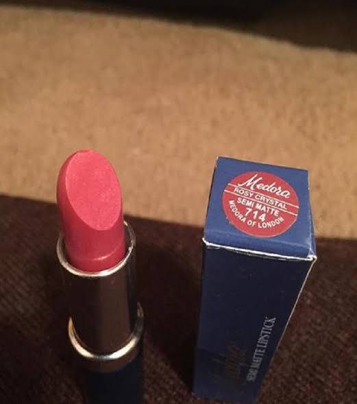 Medora Lipstick Semi Matte Rosy Crystal 714