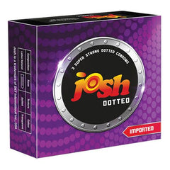 Josh Super Strong Dotted Condoms 3 Pieces