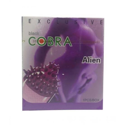 Black Cobra Alien Spike Condom 1 Piece