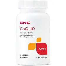 GNC CoQ-10 100 MG Dietary Supplement 60 Softgels