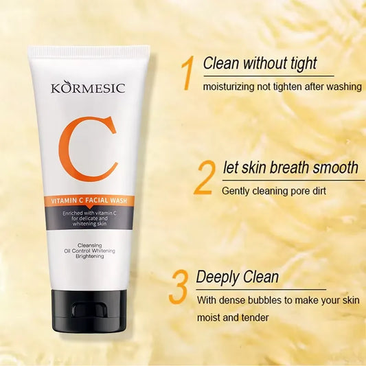 KORMESIC Facial Cleanser Whitening Face Wash With Vitamin C - 100ml