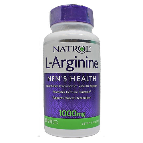 Natrol L-Arginine – 1,000mg 50-Tablets