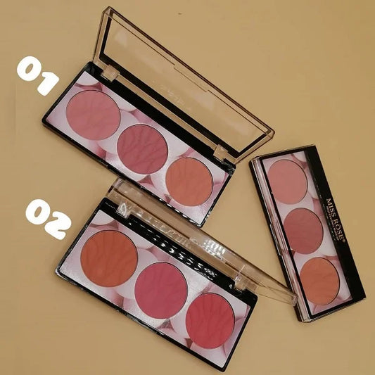 Miss Rose 3 in 1 Blush Palette