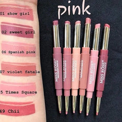 Miss Rose Lipsticks 2 in 1 - Pinks