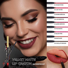 CVB  Velvet Matte Lip Crayon Wateroroof Color Contour  C189